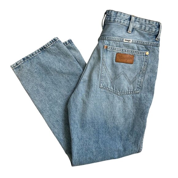 Wrangler Wild West High Rise Straight Jeans Light Wash 30x28 - Picture 8 of 12